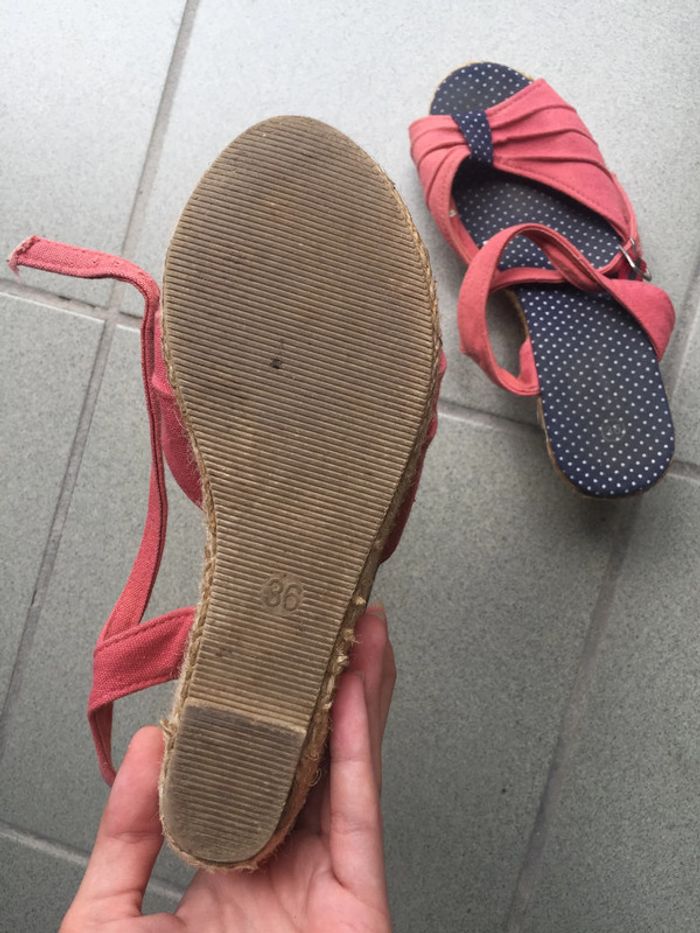 espadrilles rose corail - photo numéro 5
