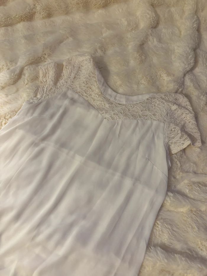Robe blanche dentelle - photo numéro 2