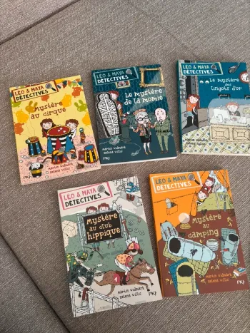 Léo et Maya détectives lot de 5 livres