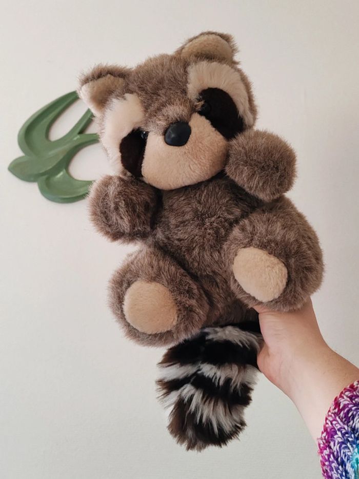 Peluche raton laveur ajena vintage