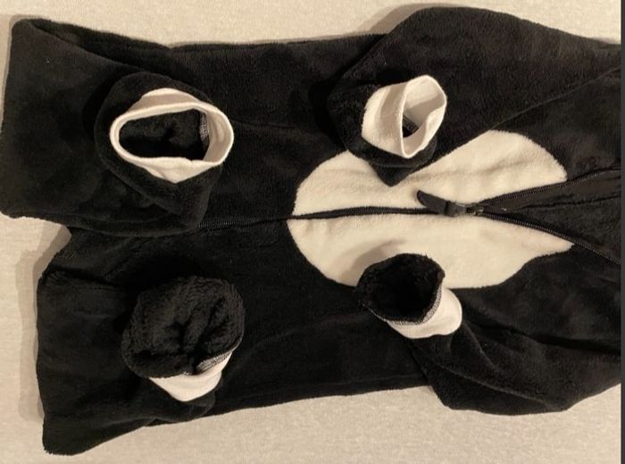 Surpyjama pingouin en polaire à capuche 4a 104cm - photo numéro 3