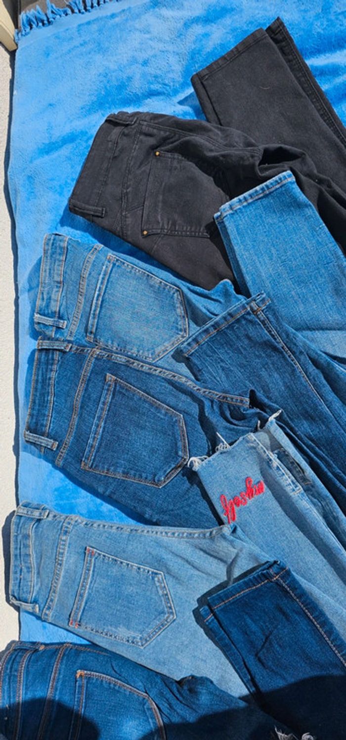 Lot de 6 jean Zara Bershka Stradivarius taille 34 - photo numéro 3