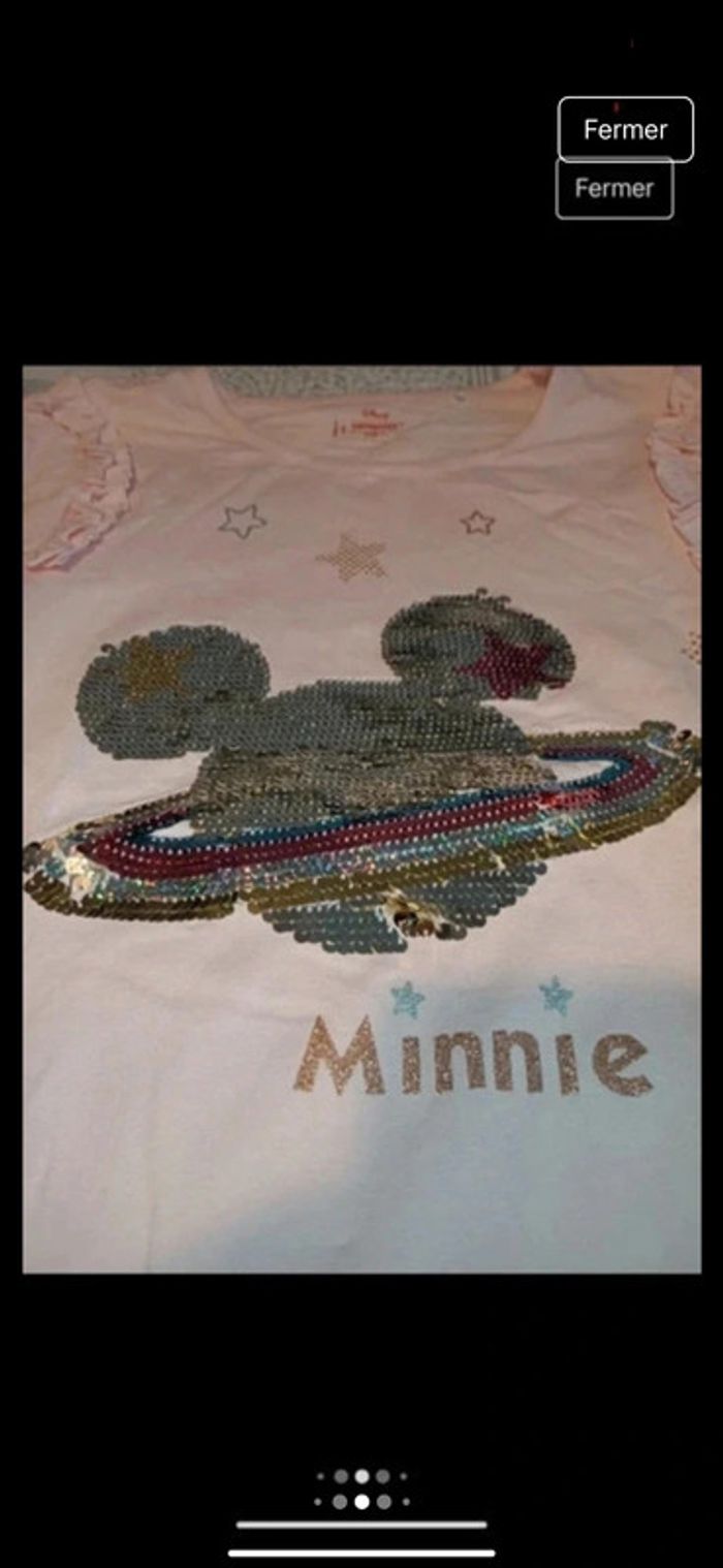 T-shirt manches longues rose clair fille orchestra - Disney taille 14 neuf sans étiquettes - photo numéro 4