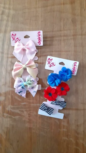 Lot 9 Barrettes clips Claire's