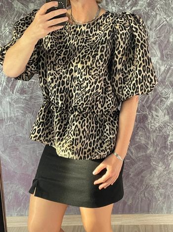 Blouse H&M imprimé animal XL