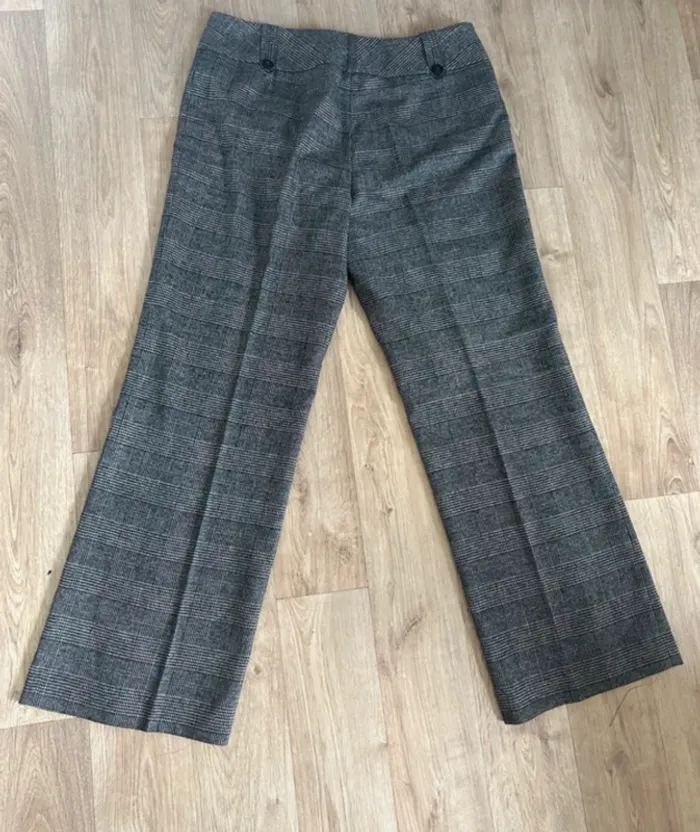Sym pantalon gris, femme, taille 42 en laine - photo numéro 5