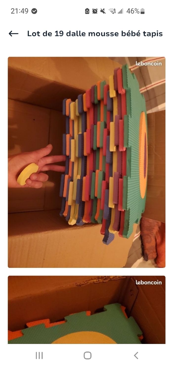 dalle mousse  tapis bébé