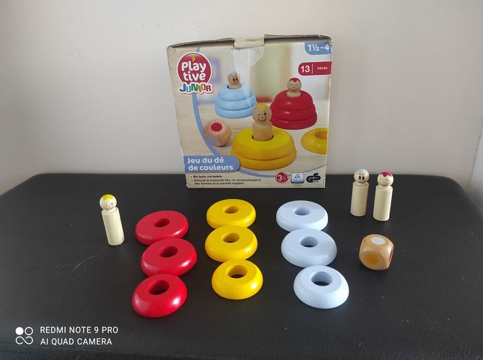 Jeu dé des couleurs bois - photo numéro 3