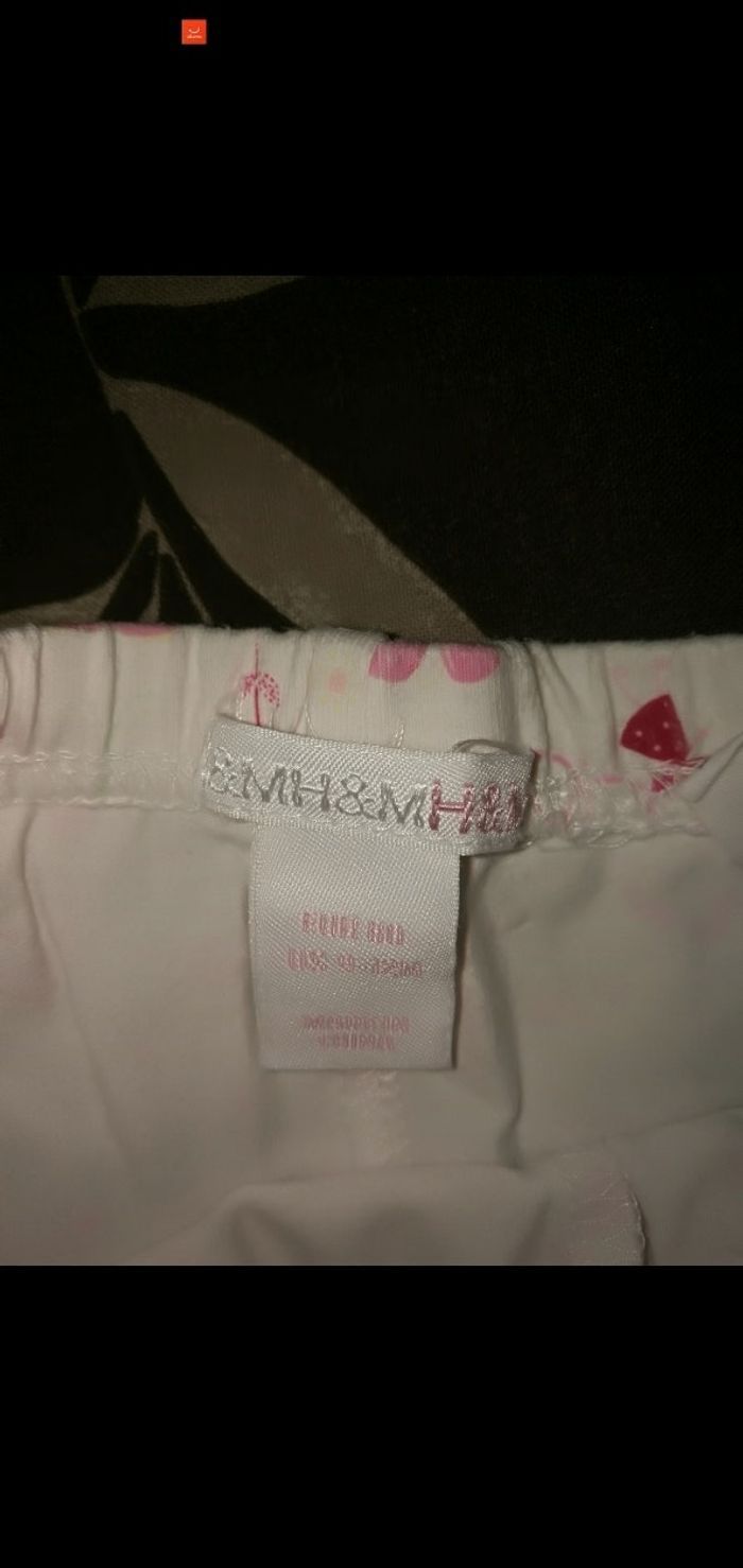 Legging 12 mois blanc et rose H&M - photo numéro 2