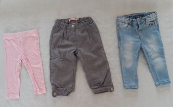 Lot de 3 pantalons taille 18 mois