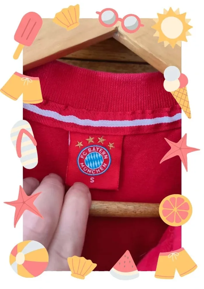 Tee shirt polo Bayern München - photo numéro 3