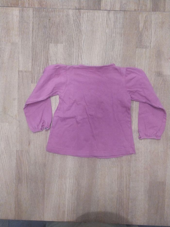 Tee-shirt ML violet 36 mois - photo numéro 3