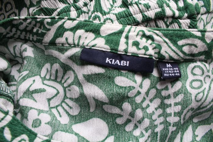 Robe fluide imprimée verte et blanche Kiabi - photo numéro 5
