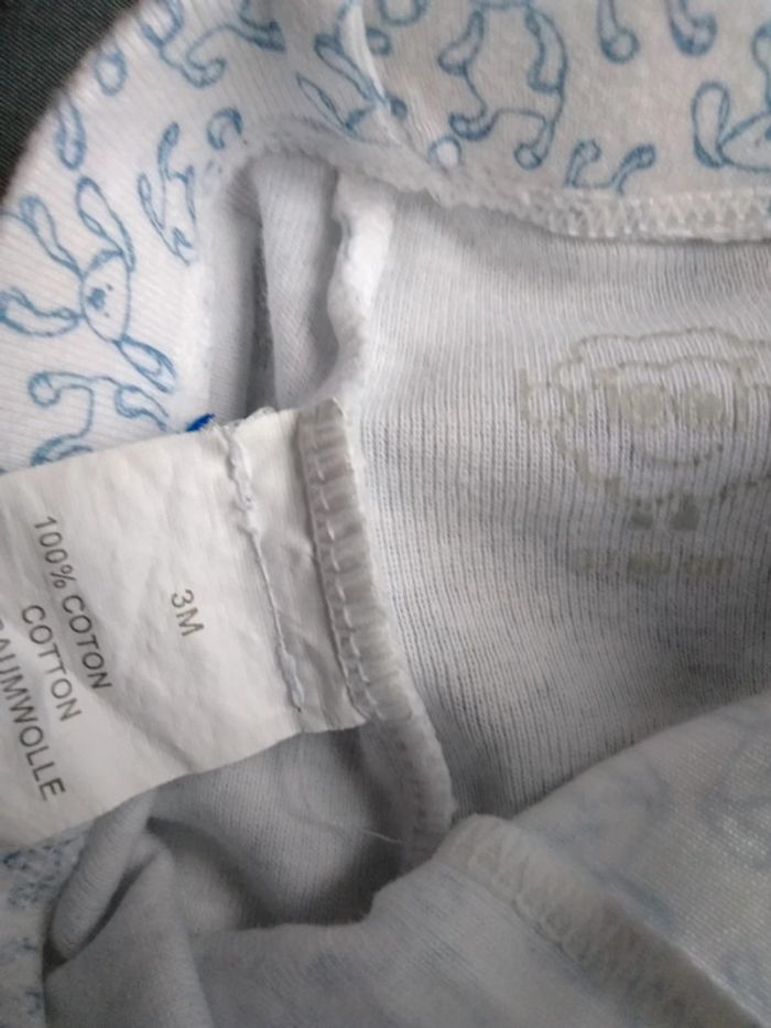4 leggings ( 2 marque tex dont 1 neuf, 1 marque brioche et 1 marque dpam), taille 3 mois - photo numéro 3
