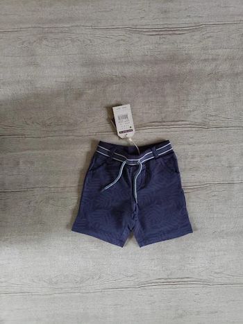 Bermuda Bleu marine et bleu cobalt Zuzuage1 garçon 2 ans Sergent Major