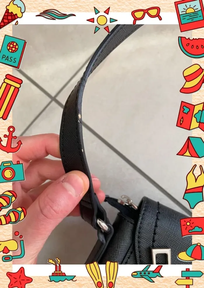 Sac à bandoulière noir Francinel - photo numéro 4