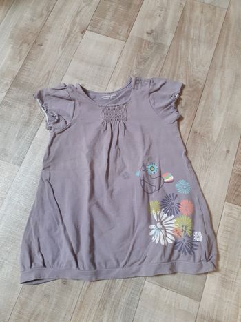Robe fille manches courtes parme 18 mois