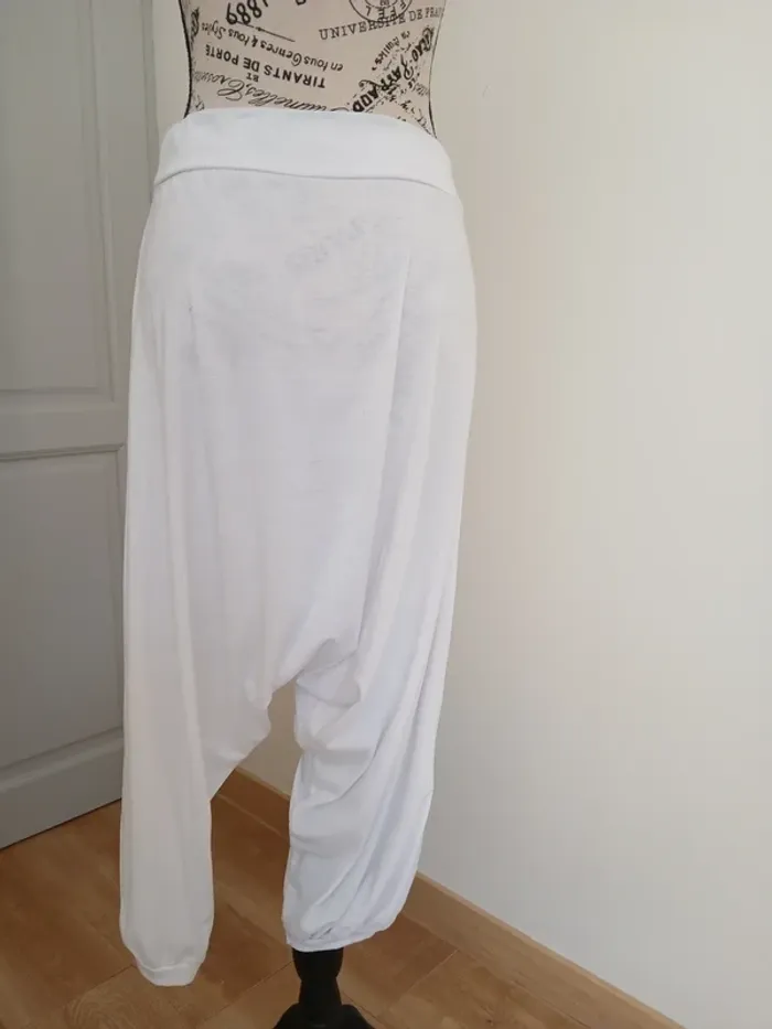 🤍 Sarouel blanc – Taille unique – Bon état - photo numéro 3