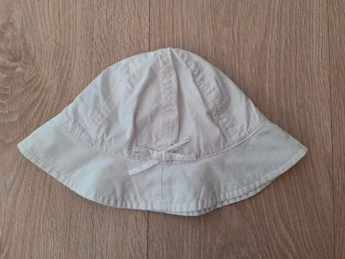 Chapeau blanc fille 18 36 mois