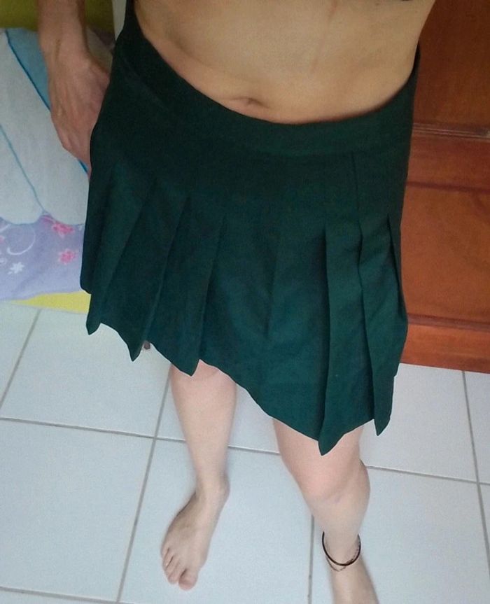 Jupe plissée femme vert Shein