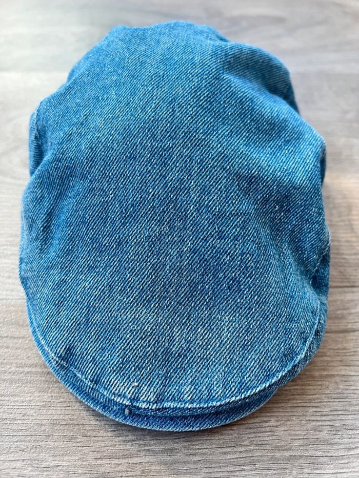 Casquette béret couleur jean 43cm Kiabi