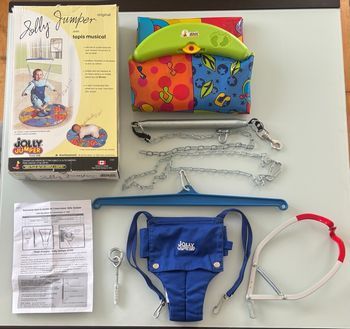Bouncer sautoir Jolly Jumper original avec tapis musical - coffret premium