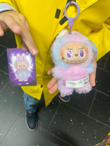 Labubu BIE mauve Luck