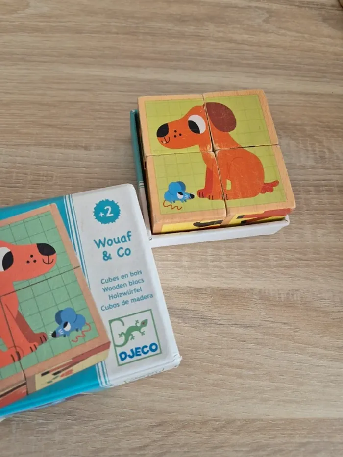 Puzzle cube animaux djeco - photo numéro 4