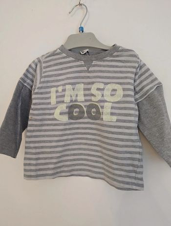 Haut manches longues rayé