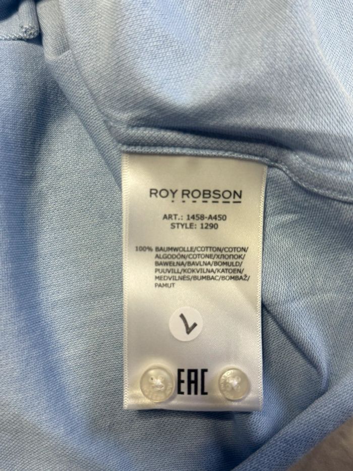 Roy Robson - Chemise unie, Bleu clair, taille XXL - photo numéro 5