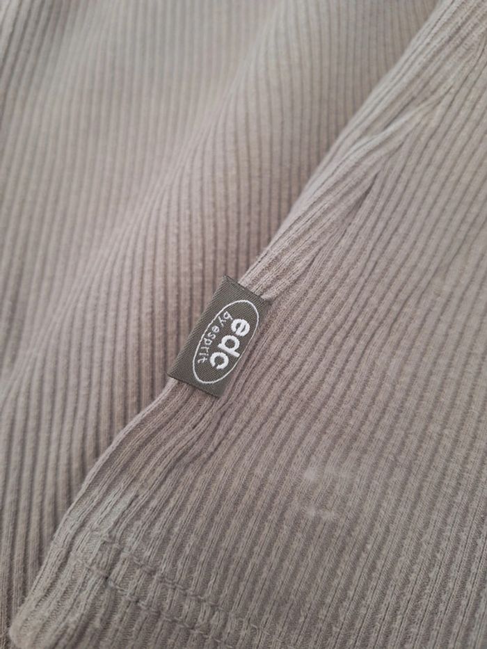T shirt avec col kaki edc by esprit femme L 40 - photo numéro 4