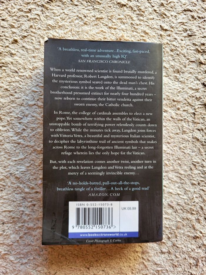 Livre en anglais Angels and demons de Dan Brown - photo numéro 2