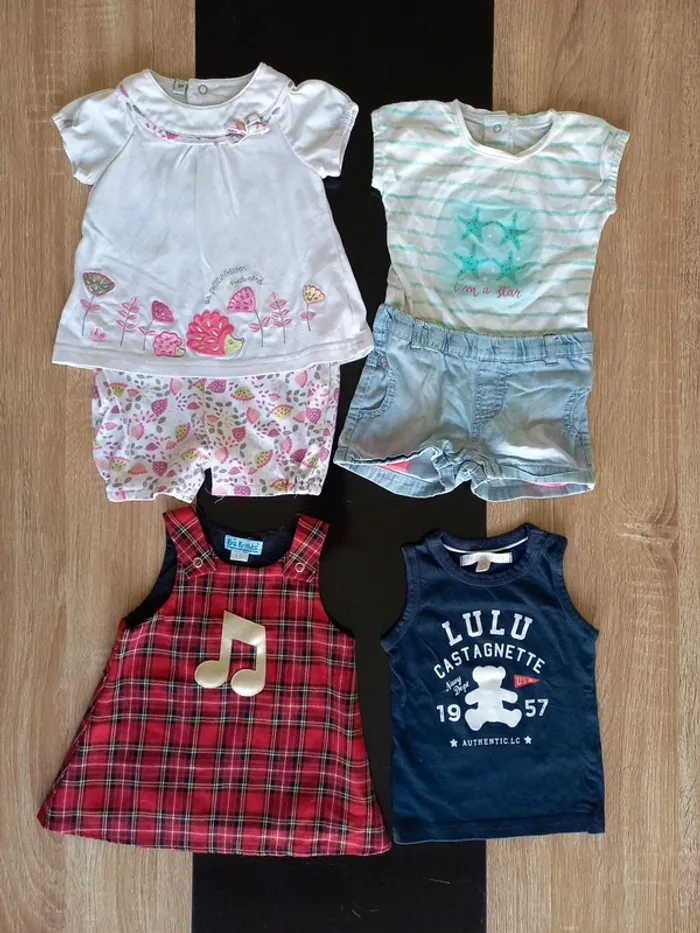 Ensembles robe débardeur 2 combi short fille