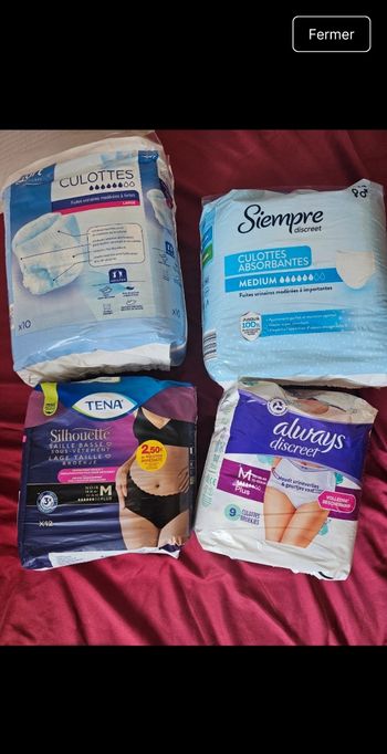 Lot Couche Cullottes femme