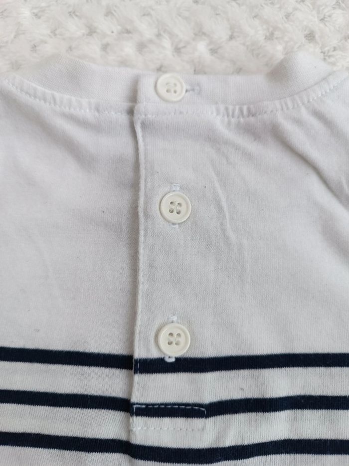 🔸 Tee-shirt Manches Courtes Rayé Crabe - 24 Mois🔸 - photo numéro 7