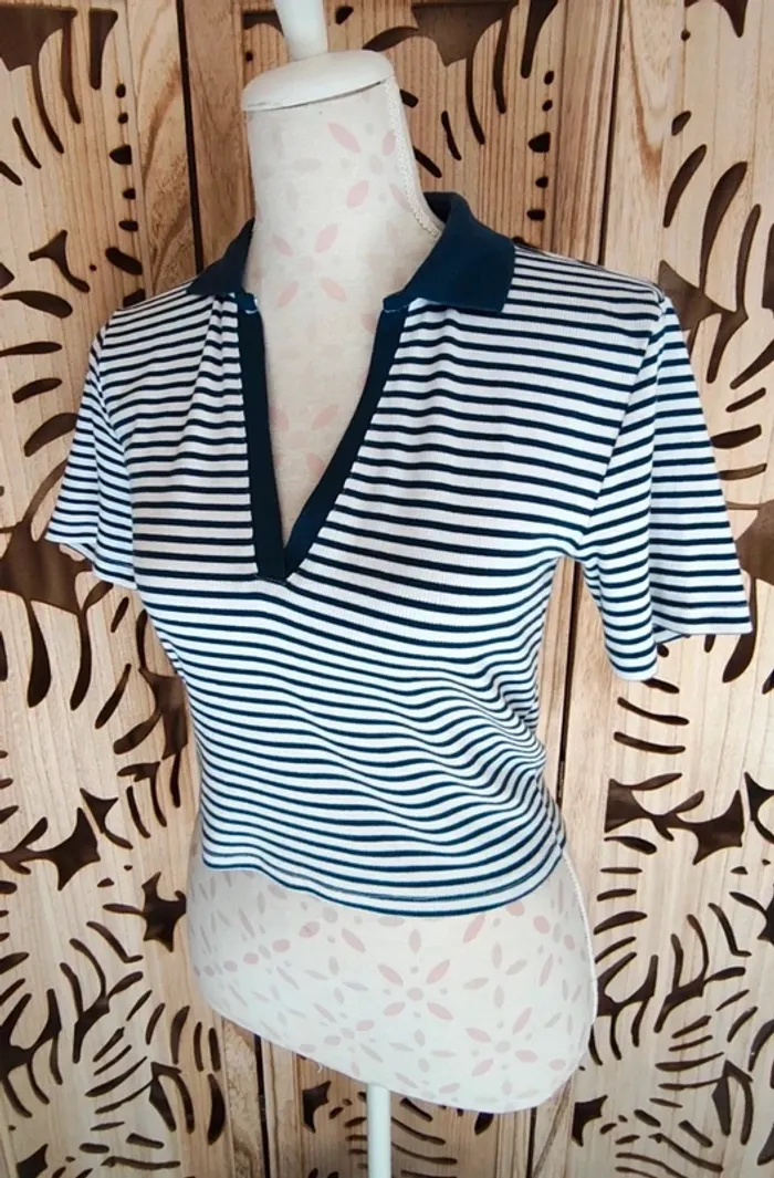 Polo marinière T L Zara - photo numéro 3