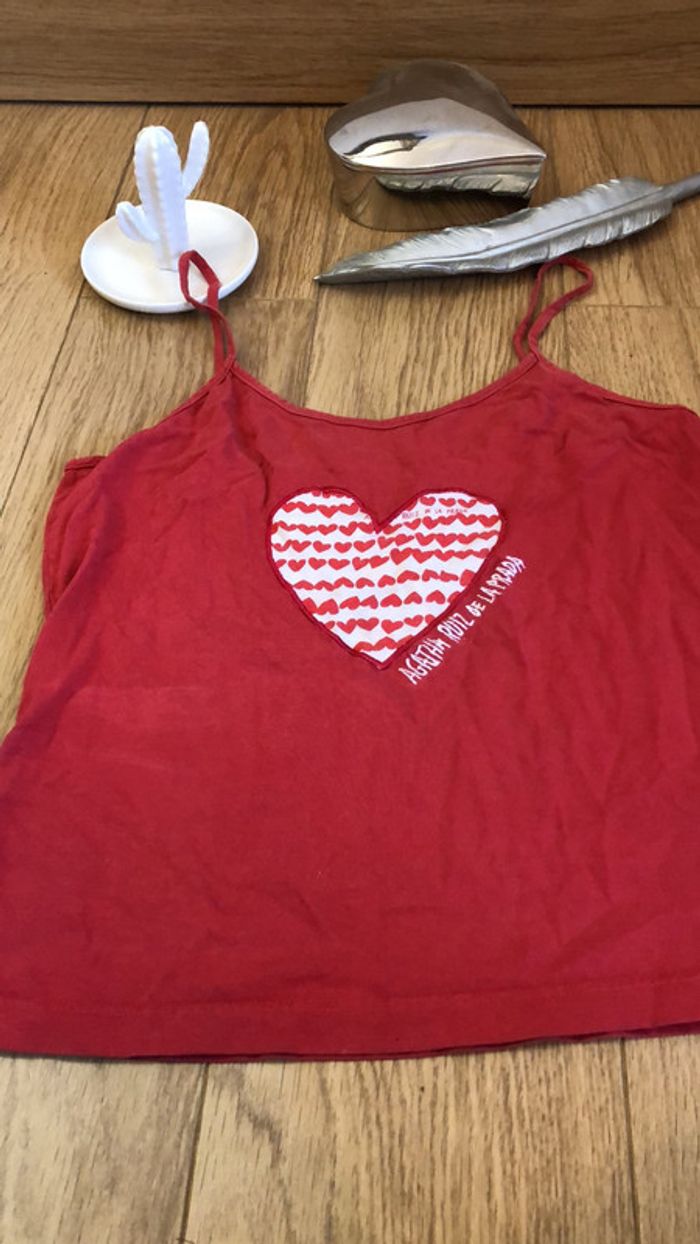 Top Agatha Ruiz de la prada rose / top à bretelles