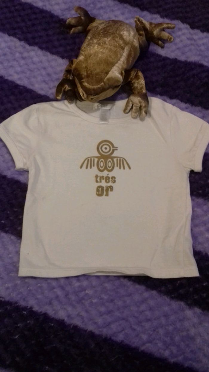 T shirt 🪴 printemps été 🌼 12mois Mon trésor Or Obaibi