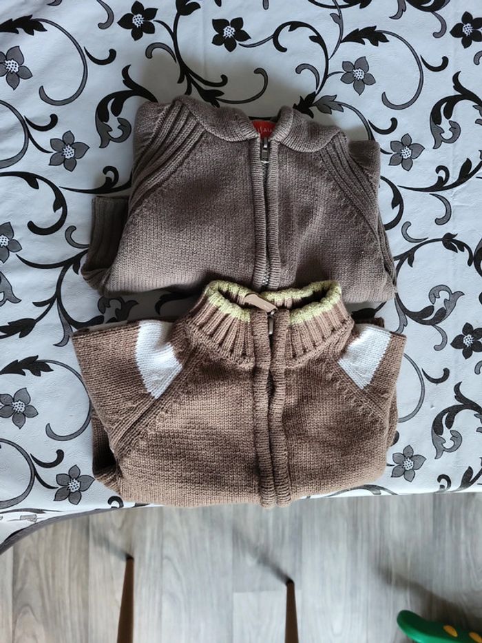 2 vestes chaudes 6 mois Garçon