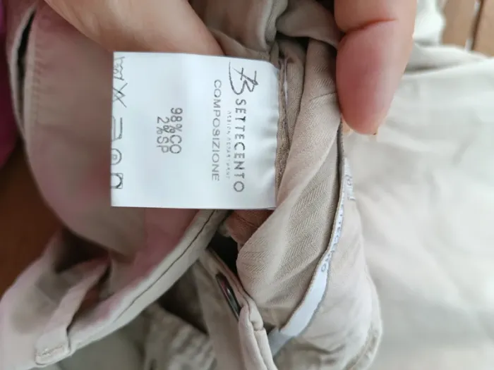 Short homme made in italie beige taille 40 - photo numéro 7