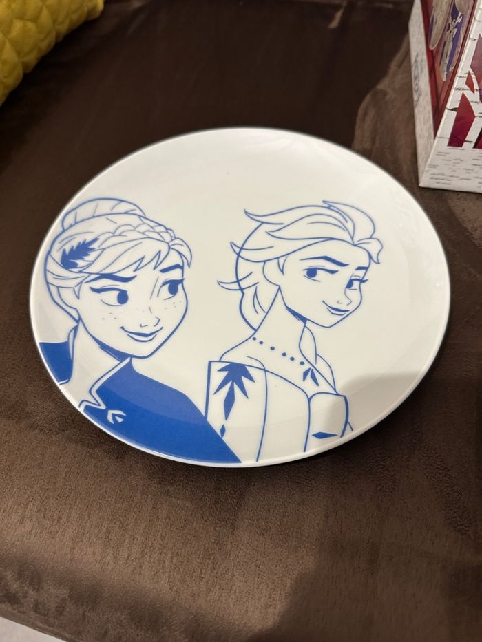 Coffret repas tasse bol assiette reine des neiges - photo numéro 4