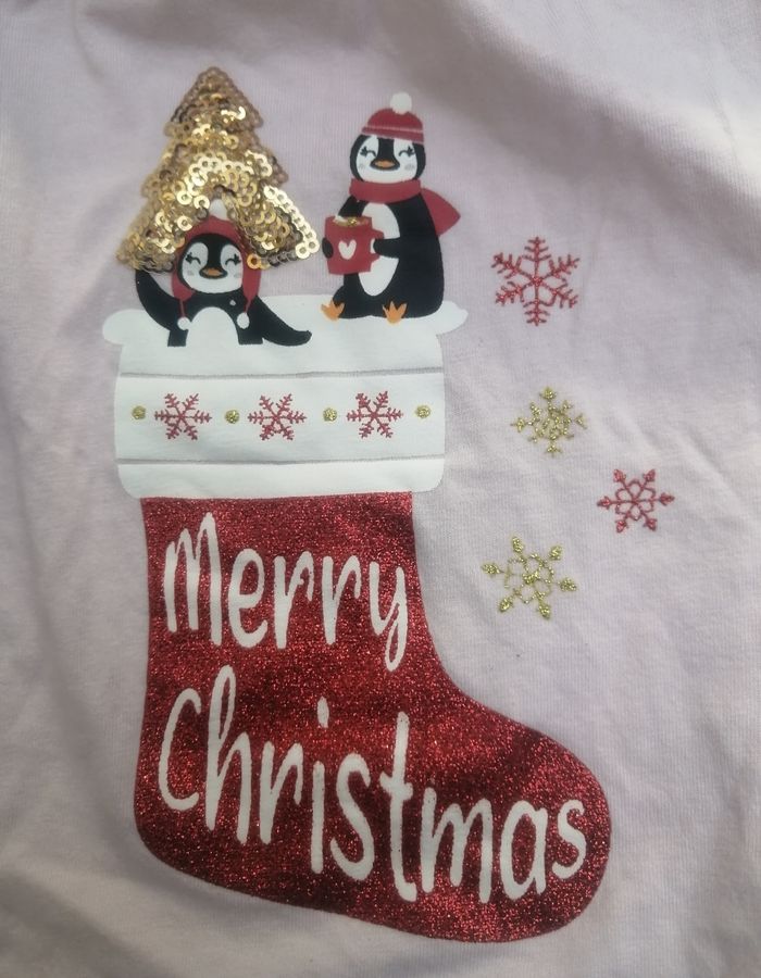 T-shirt col roulé Noël taille 3 ans - photo numéro 5