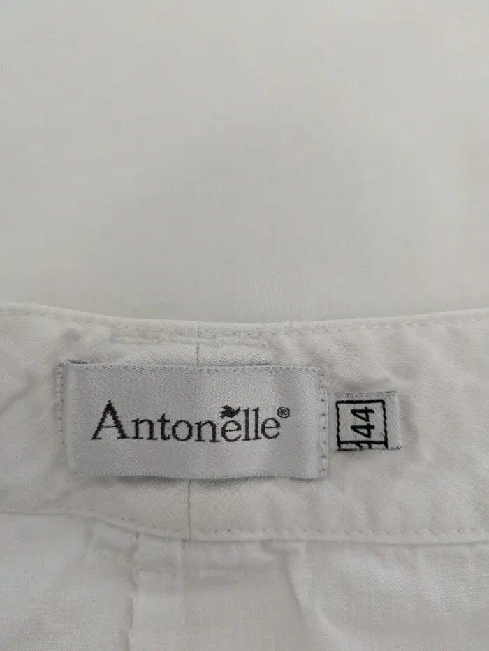 Pantacourt blanc - Antonelle - taille 44 - photo numéro 3