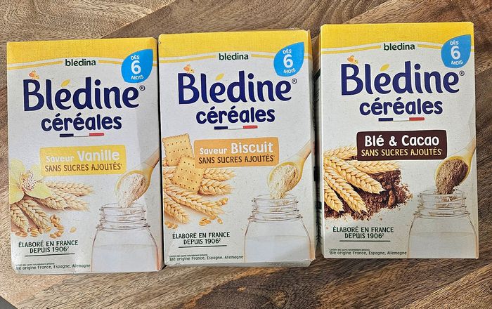 Lot de 3 blédine céréales blédina