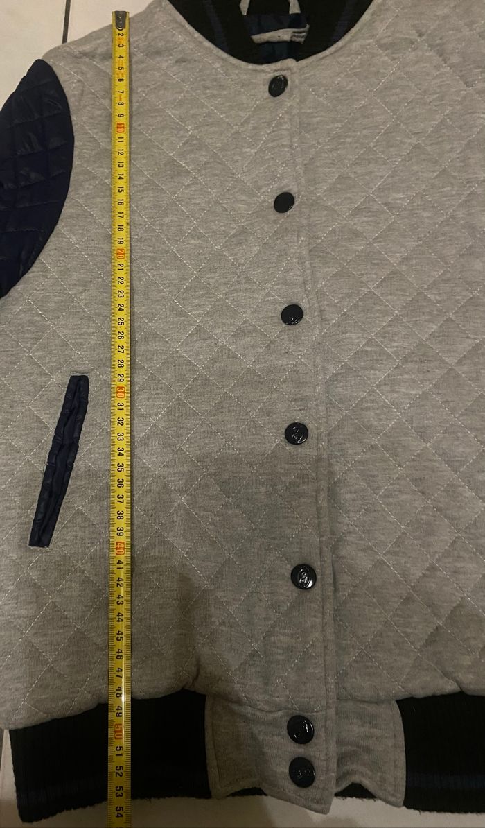 Veste matelassée »Gertrude »bleu marine et grise - photo numéro 7