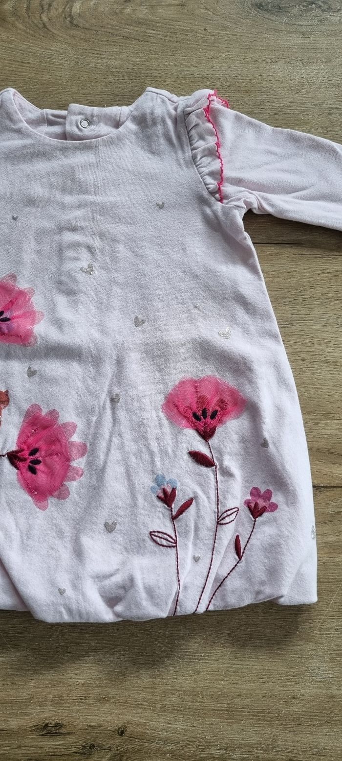 Robe ML Catimini 12 mois 🌸 🐱 - photo numéro 3