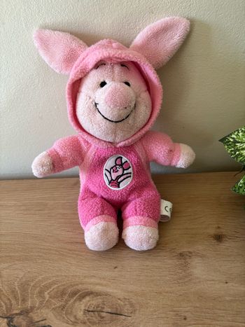 Doudou cochon rose porcinet pyjama capuche polaire Disney