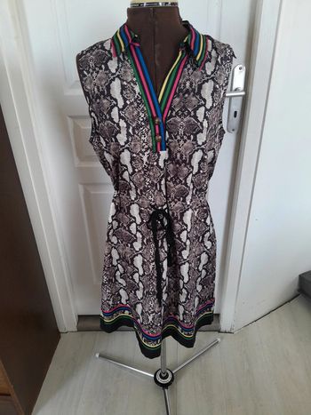 Robe mini été imprimée serpent Ipsso