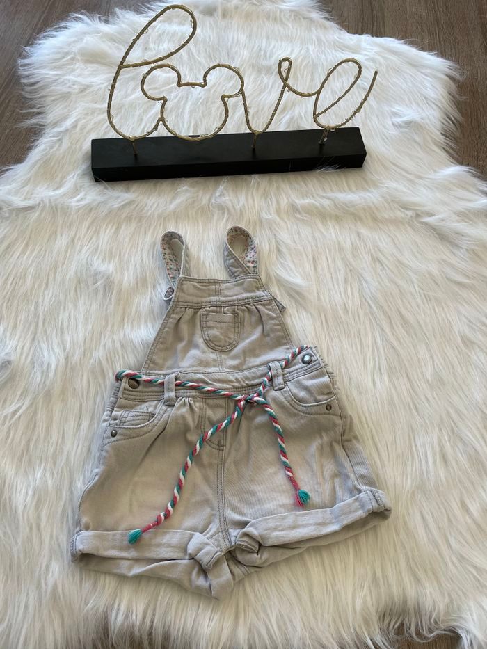 Salopette grise tape à l’œil 6 mois