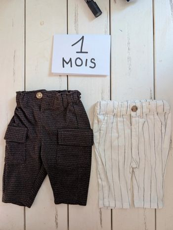 Lot pantalon bébé garçon 1 mois